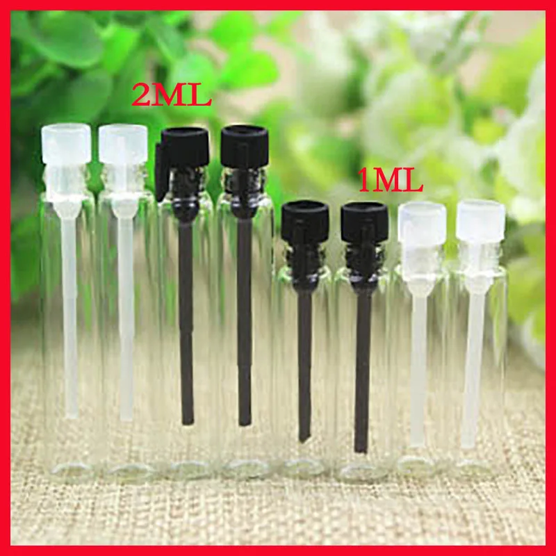 1 мл стеклянная бутылка тумана косметический флакон для духов с распылителем