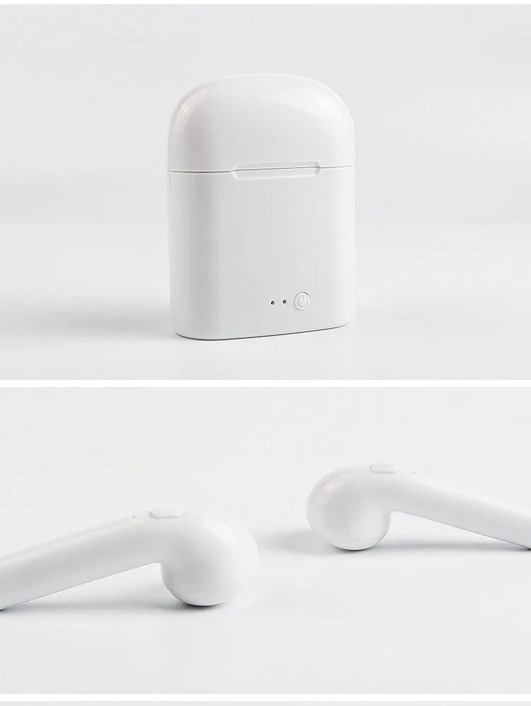 Мини вкладыши Bluetooth одиночный Heatset с микрофоном зарядная коробка для всех