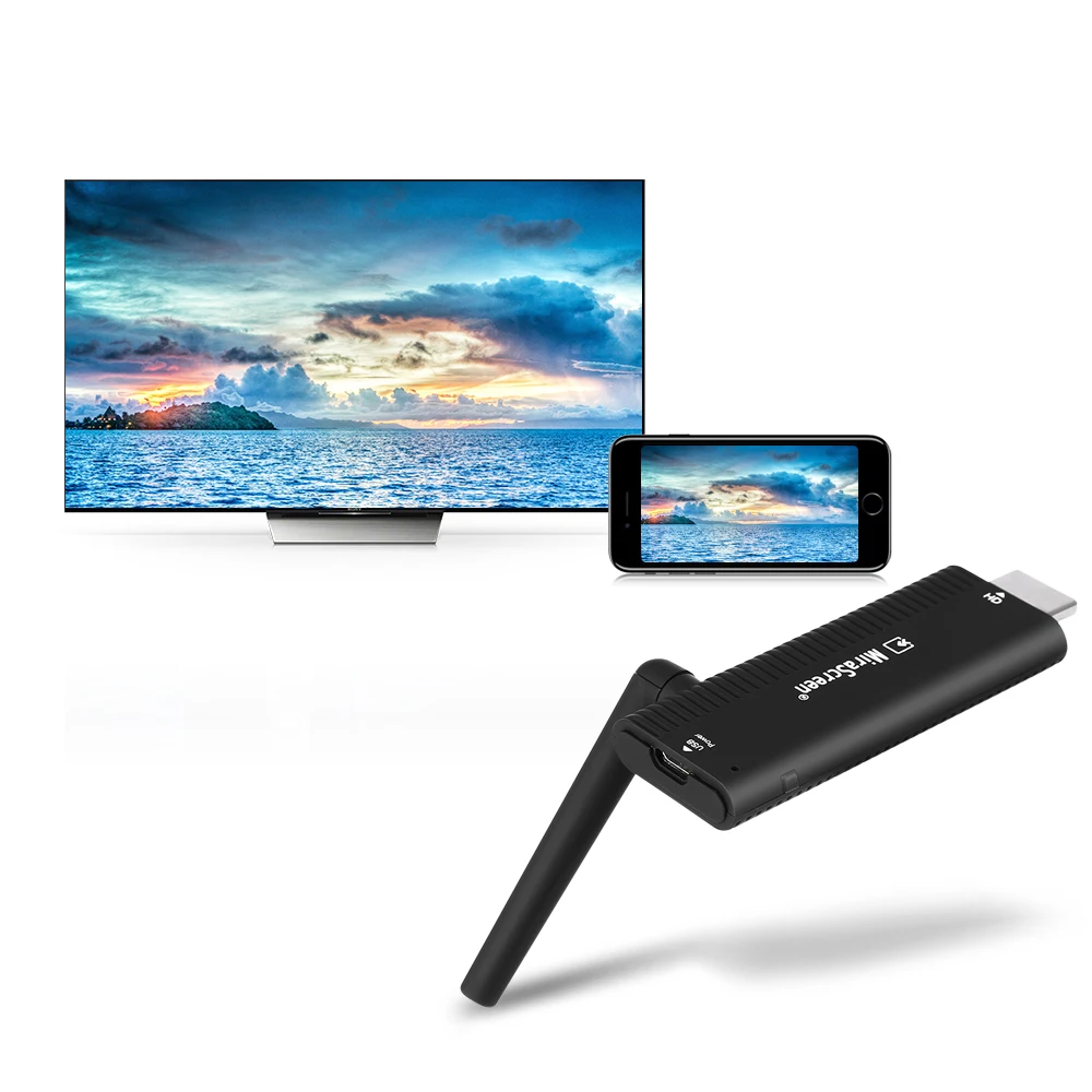 2017 Горячая Распродажа mirascreen ТВ stick Беспроводной HDMI Dongle 2.4 ГГц media Поддержка Miracast