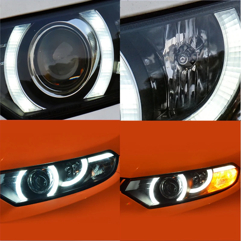 Комплект для освещения автомобиля Ford EcoSport 2013 2014 2015 Bi-Xenon HID Rio светодиодный корпус