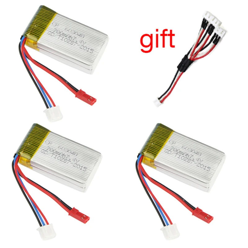 Аккумулятор Lipo высокой емкости для MJX X600 WLtoys V921 7 4 в 700 мАч запасные части дрона