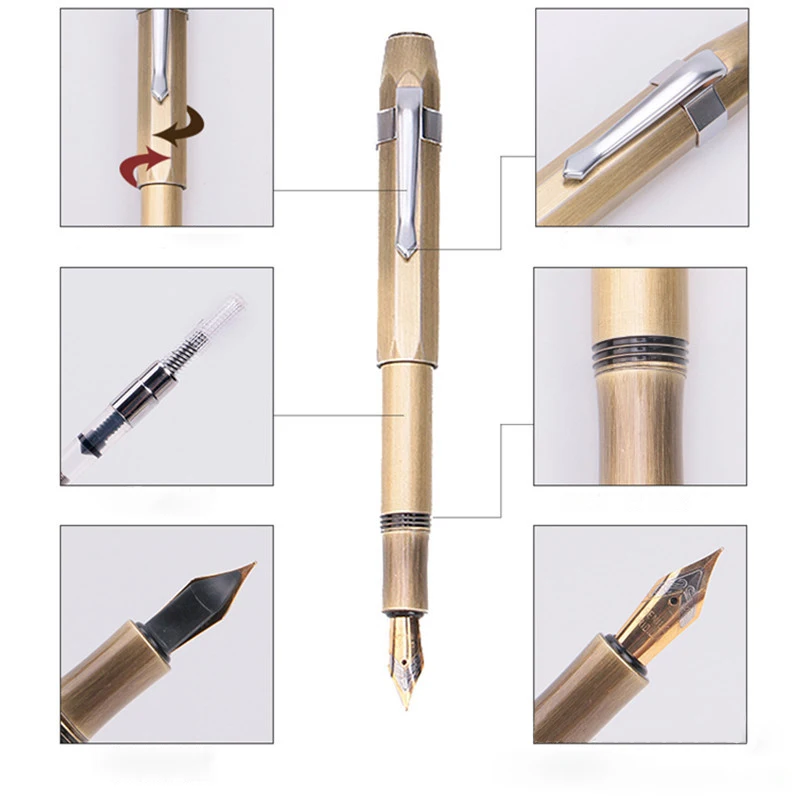 

0.5/1mm Iraurita Nib High Quality Fountain Pen Business Writing Signing Ink Pens Gift Office School Stationary Supplies 03876
