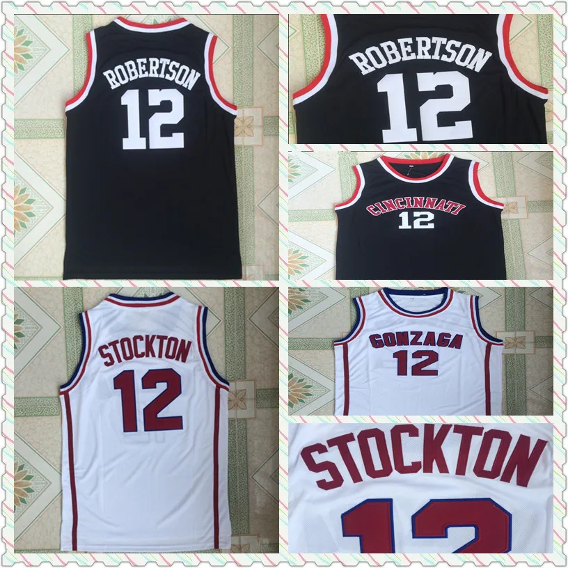 NEW Cheap Throwback White Basketball Jersey #12 John Stockton College 2017 Gonzaga University Jerseys | Спорт и развлечения