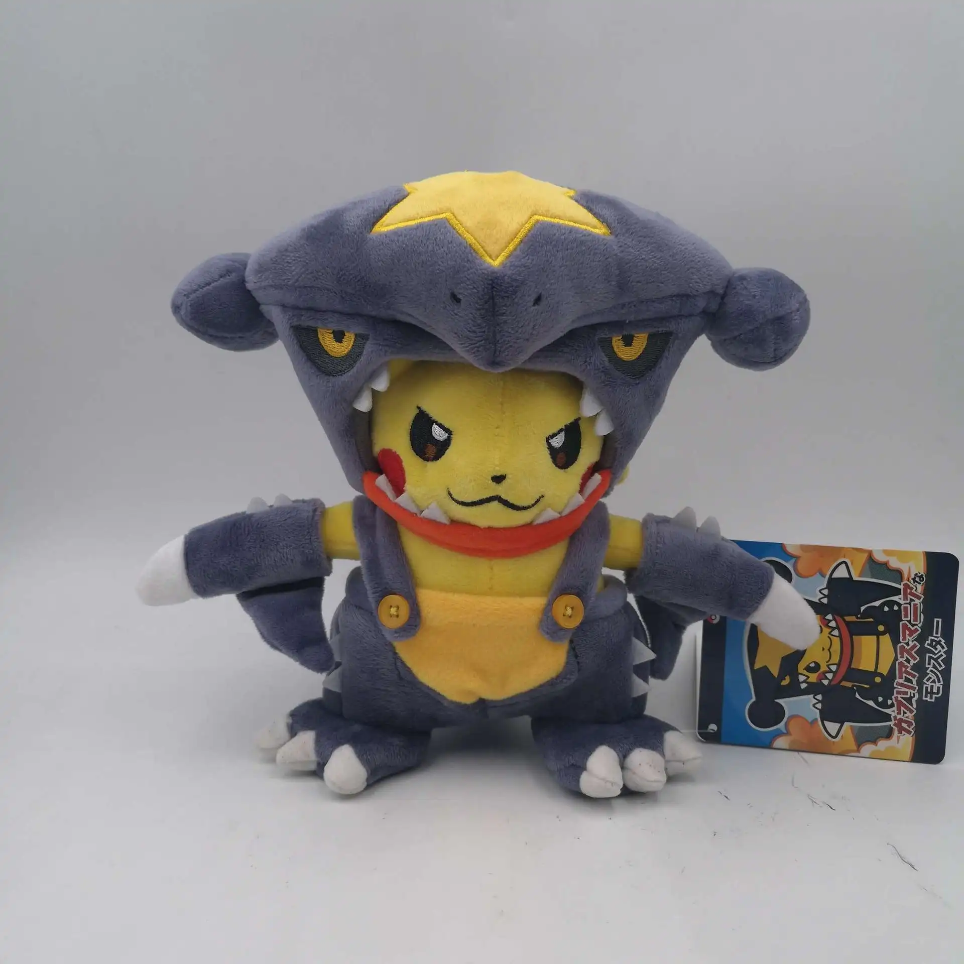 Garchomp Милый Пикачу cos пальто Snorlax Hydreigon Charizard маньяк тираниар Garchomp plsuh творческие игрушки Мягкий коготь машина кукла подарок - Цвет: Garchomp