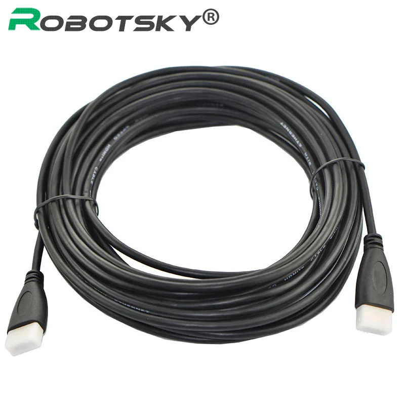 1 м 2 м 3 м 5 м 10 м 15 м позолоченный кабель HDMI V1.4 HD 1080P для lcd DVD HDTV xbox PS3 Пылезащитная крышка и PP посылка
