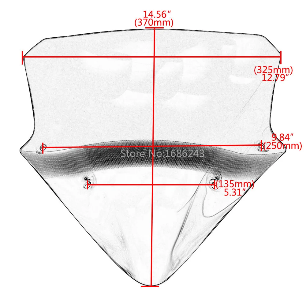 Motorcycle Airflow Windshield Windscreen Fits for KAWASAKI Ninja650 Ninja 650 ER-6F ABS KRT Edition 2017 2018 2019 | Автомобили и