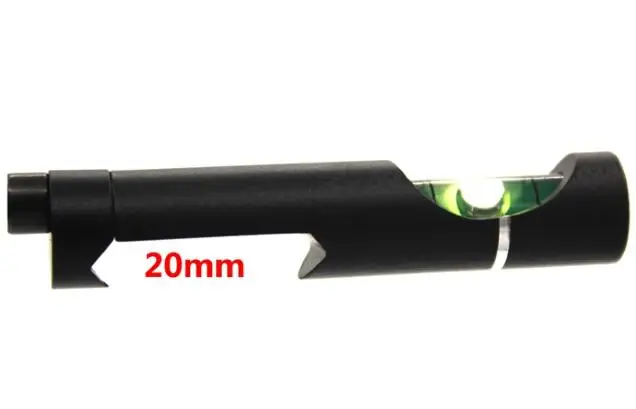 20mm Красная точка лазерный охотничий спиртовой прицел пузырьковый уровень для 20 мм металлическая трубка Пикатинни Вивер рельс прицел - Цвет: 20mm