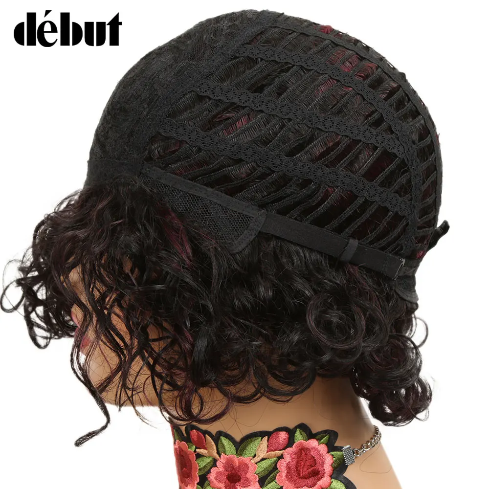 Дебюта Реми Короткие парики из натуральных волос на кружевной близких ваши