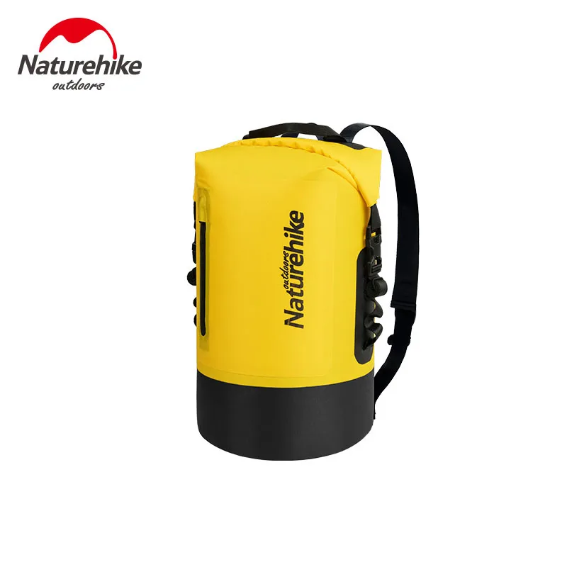 20L Yellow NatureHike Высококачественная уличная водонепроницаемая сумка Сверхлегкий Кемпинг Водонепроницаемый рюкзак дрейфующее плавание сухой мешок - Цвет: 20L Yellow