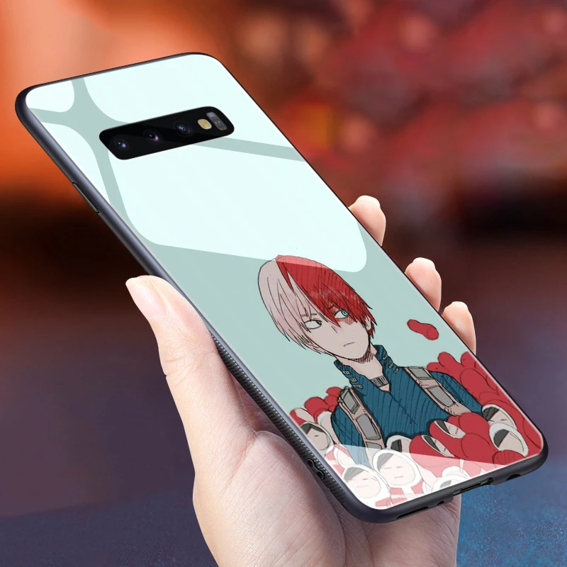 Lavaza с героями из мультфильма «Мой Boku без герой Стекло ТПУ чехол для samsung Note 8 9 S7 S8 S9 S10 A10 A20 A30 A40 A50 A60 A70 Edge Plus