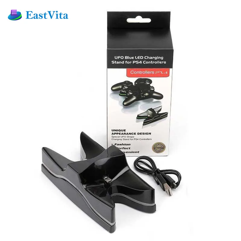 EastVita DC 5 в USB светодиодный двойной игровой контроллер зарядное устройство