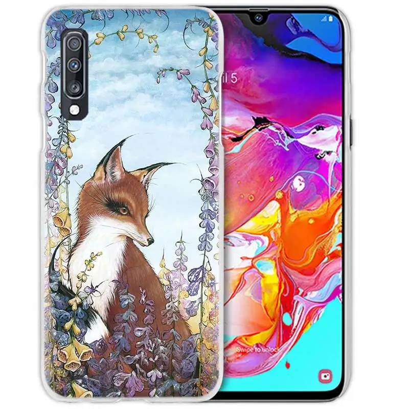 06 Чехол для samsung Galaxy A50 A70 A20e A40 A30 A20 A10 A8 A6 Plus A9 A7 жесткий прозрачный чехол для телефона - Цвет: 06