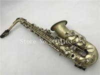 bulukeimport antique copper professional alto saxophone e flat sax brass instruments with case gloves mouthpiecereed