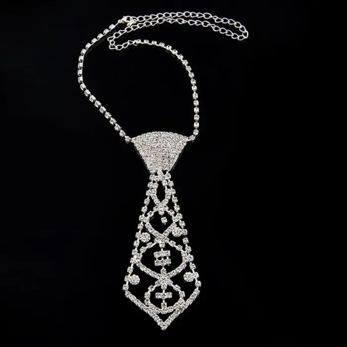 Женские сексуальные Стразы Подвеска &quotгалстук бабочка&quot Колье Ожерелье