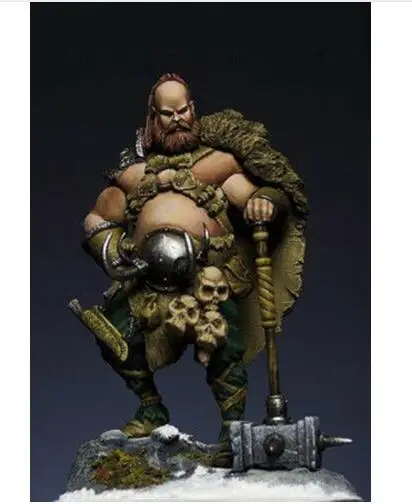 New Unassembled  1/24 75MM ancient warrior Thor 75 mm   Resin Figure Unpainted Model Kit