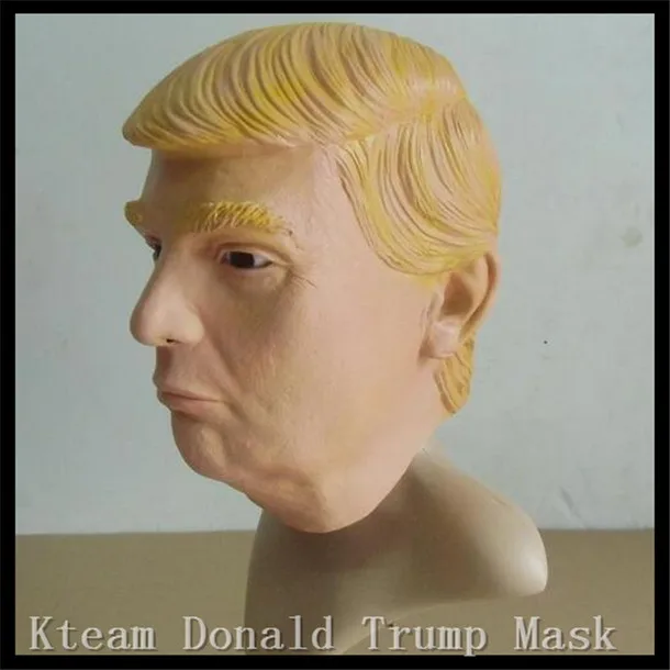 Hot Sale Funny New USA President Human Face Mask Props Donald Trump Overhead Latex Masks For Halloween 2016 Free Shipping!!! | Дом и сад