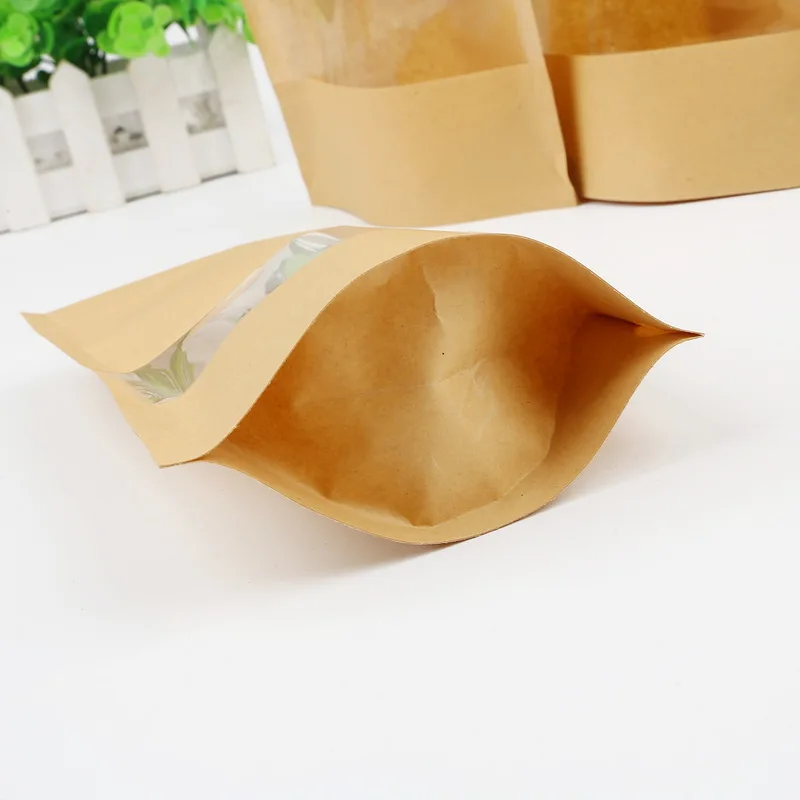 Самозапечатывающийся пакет из коричневой крафт-бумаги пакеты для шоппинга