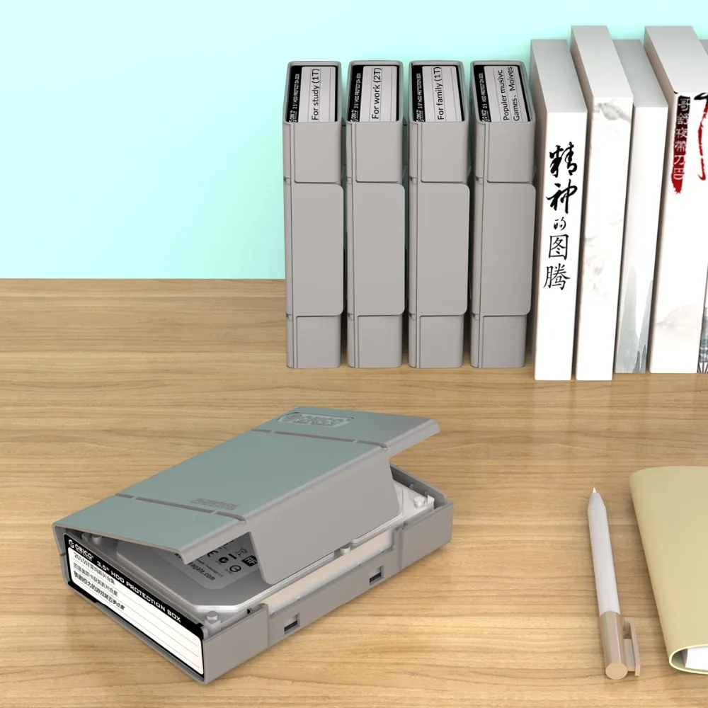 

ORICO 5 Bay 3.5 inch Protective Box Storage Case for HDD/SDD with Water repellent Dust-proof