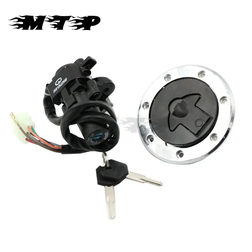 1 комплект замок зажигания мотоцикла крышка топливного газа набор ключей для