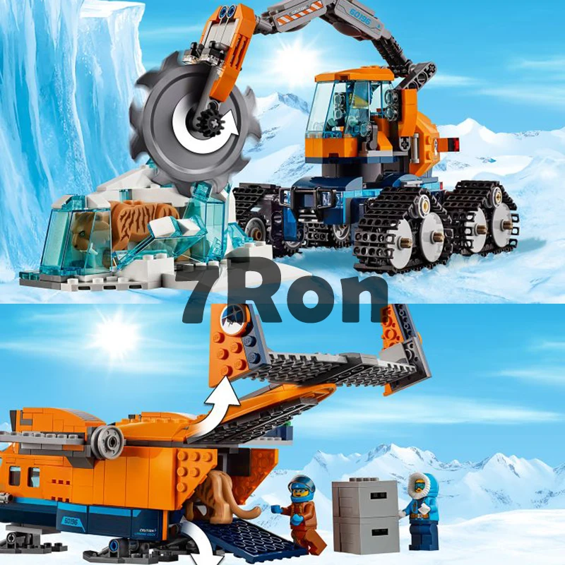 02112 Совместимость с лего City 60196 Arctic питания план модель здания игрушки хобби