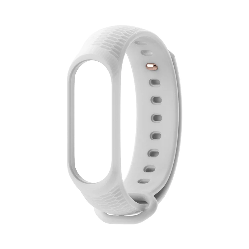 Aurora/силиконовый ремешок на запястье mi Band 4, 3, браслет на запястье для Xiaomi mi band, 4, 3, смарт-часы, браслет, спортивный mi band 4, 3, ремешок - Цвет: white