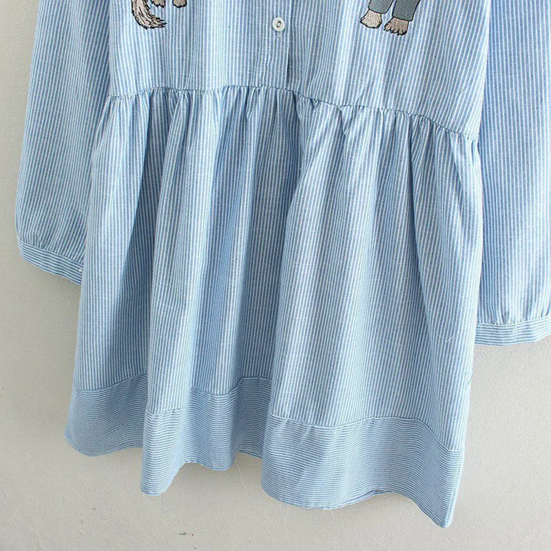 2016 г. весеннее Брендовое платье с длинными рукавами в Вертикальную Полоску для