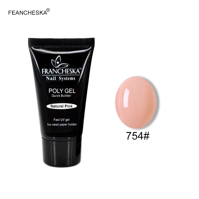Polygel 754 Francheska УФ-гель полигелевый набор для ногтей Лак акриловый гель для ногтей набор инструментов для наращивания Кристалл Смола твердый конструктор Manucure Gellak - Цвет: Polygel 754