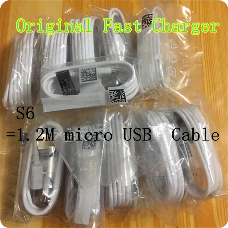 50 шт./лот 100% оригинал 1 2 м Micro USB быстро Зарядное устройство кабель синхронизации