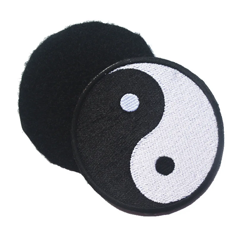 Пластырь с логотипом Tai Chi восемь рисунков значка Yin и Yang 3D вышивка аппликация