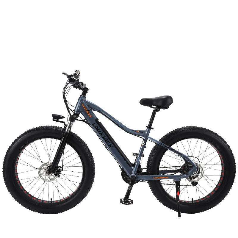 LAUXJACK Fatbike Электрический велосипед алюминиевая рама 27 скоростной механический