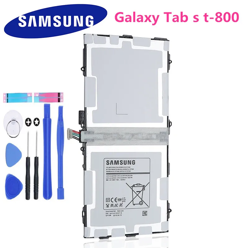 SAMSUNG оригинальный запасной аккумулятор EB BT800FBC для Samsung GALAXY Tab S 10 5 T800 T801 SM T805C T807