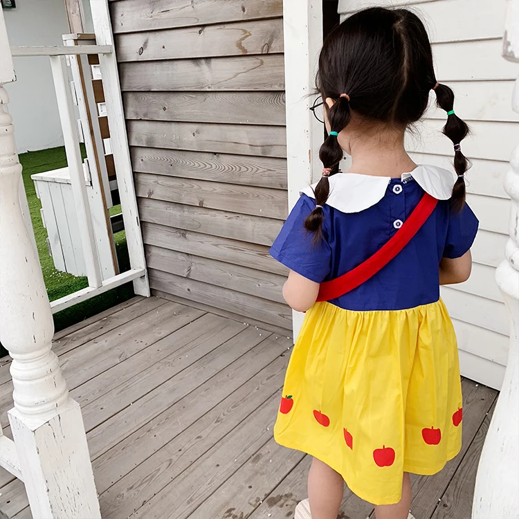 Girls dress 2019 new summer kids dresses for girls cute toddler girl Apple printing baby clothes princess costume | Детская одежда и