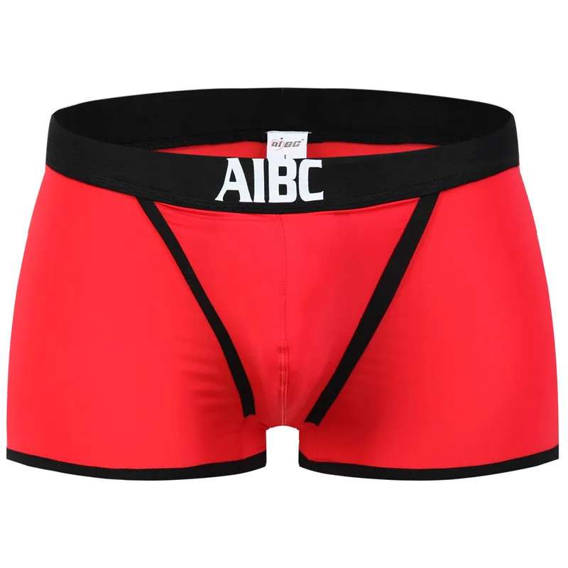 

3pcs/lot New AIBC Sexy men's Underwear Nylon silk Boxer Underwear Gay Male Funny Shorts Underpants Boxers
