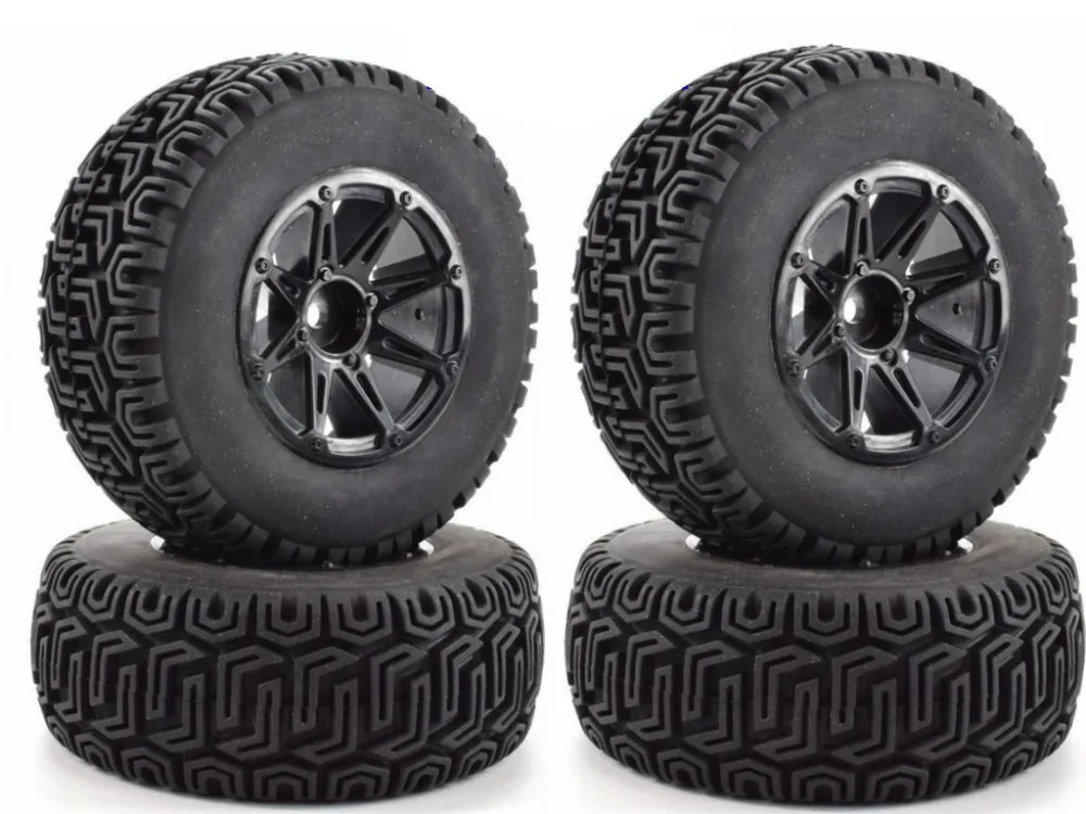 4 шт. 6081 1/10 RC короткие грузовые шины/колеса для команды associates HRAXXAS SlASH 4X4 10SC SC A10 HPI HSP