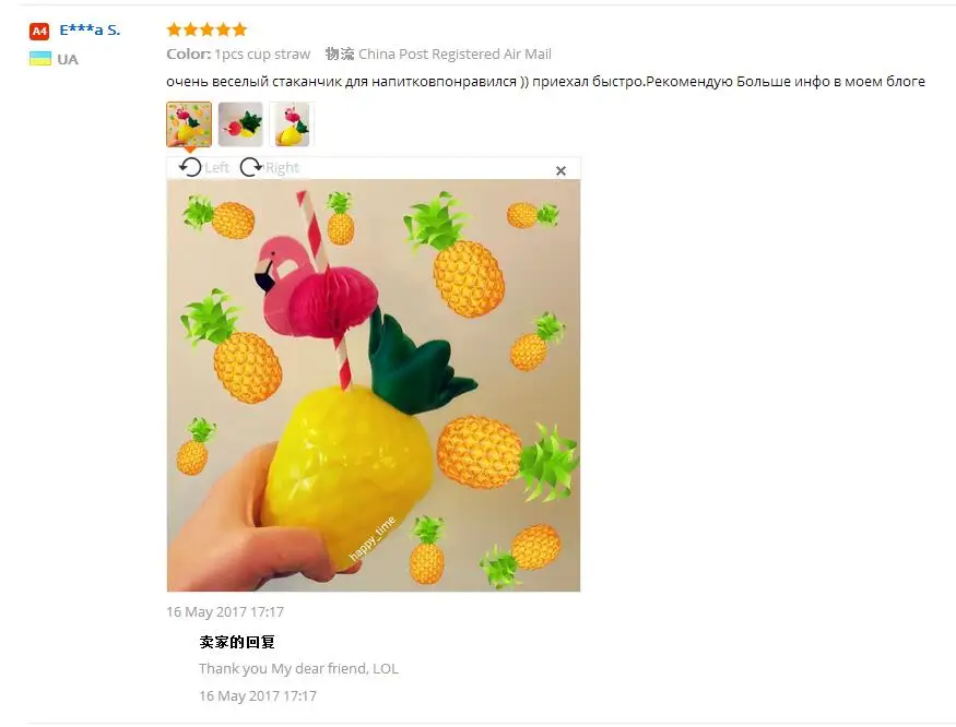 ZLJQ Новинка пластик ананас Кокосовая чашка для Гавайских Луау пляж Летняя