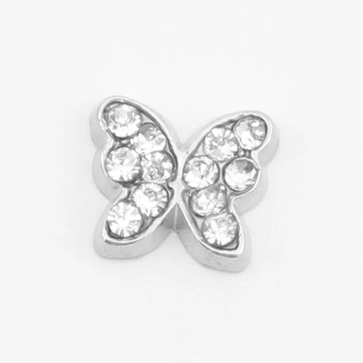 Посеребренный Апрельский фотоподвеска ювелирные украшения хрустальные бабочки