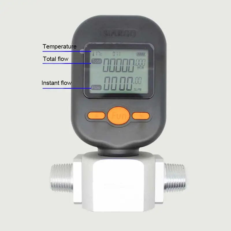 MF5712 0-200L/min Electronic sensor gas flow meter Flow compressed air digital display mass flowmeter | Инструменты