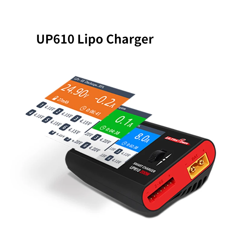 Умное зарядное устройство Lipo UP610 200 Вт 1 6S литий полимерная батарея 16S