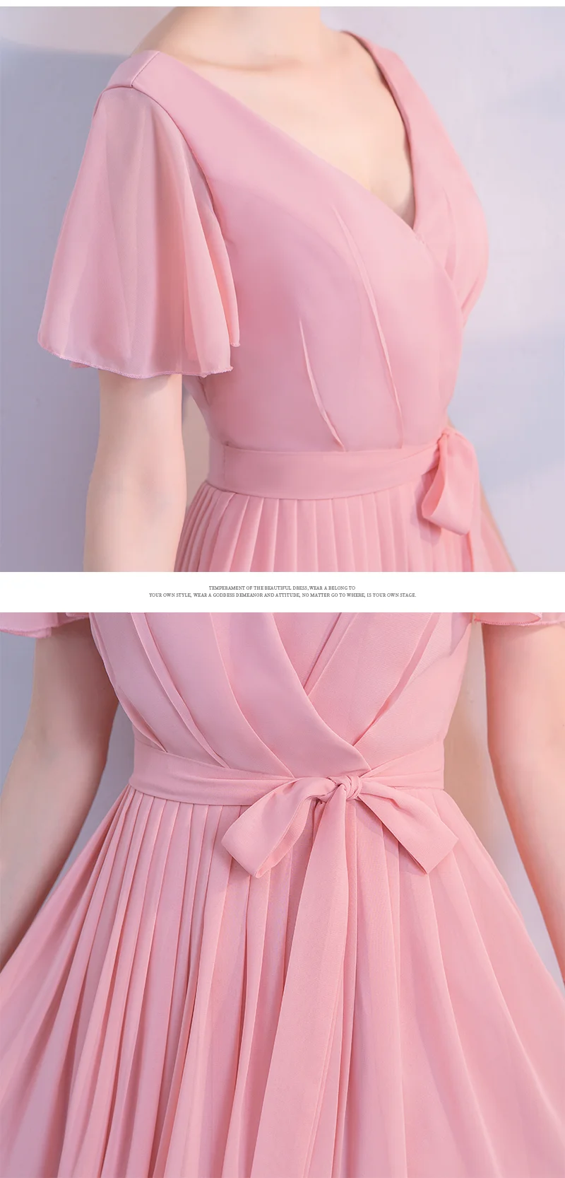 Длинное шифоновое платье подружки невесты для свадебной вечеринки женские