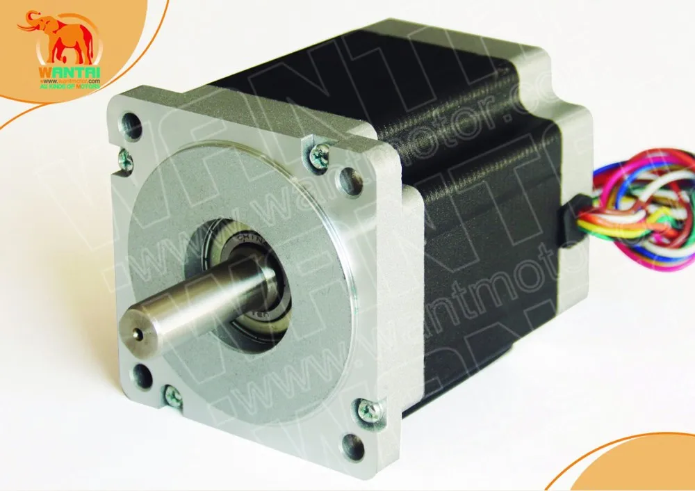 4 провода NEMA34 Wantai шаговый двигатель 1232OZ IN 5.6A 118 мм 2 фазы биполярный CNC 3D принтер