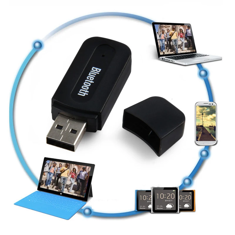 Мини Портативный 3 5 мм Jack аудио приемник Bluetooth Беспроводной USB Музыка адаптер A2DP