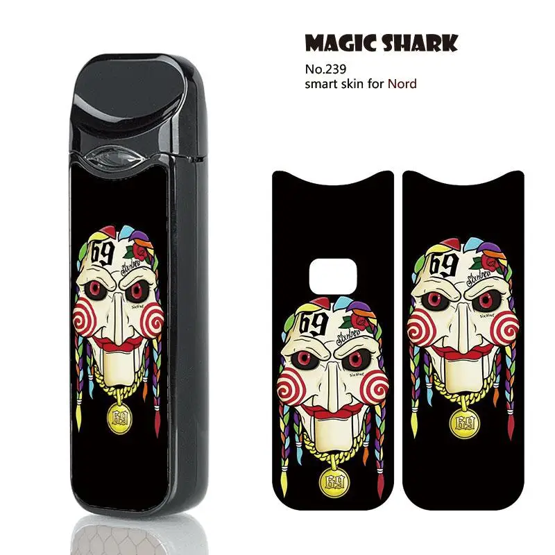 Чехол Magic Shark для бензопилы Smok Nord пленка электронной сигареты 239 254|Наклейки