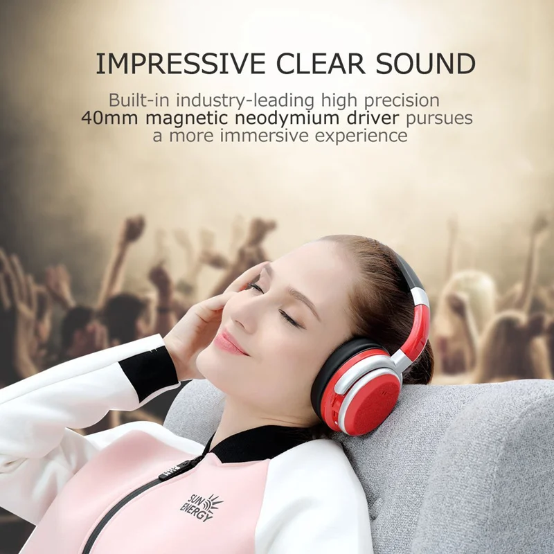 Беспроводные наушники Tourya B9 Bluetooth с глубокими басами регулируемая гарнитура