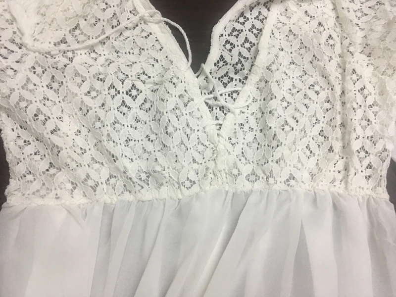 Женское длинное кружевное платье Fitshinling белое богемное Макси Платье с