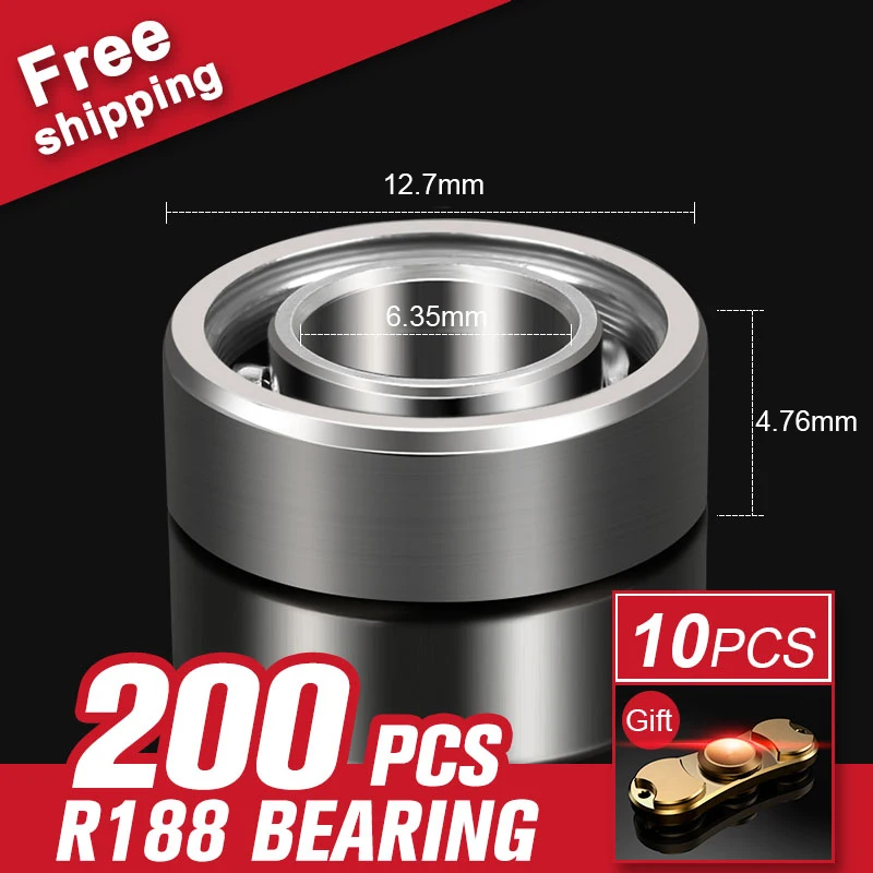 200 шт. R188 подшипник для EDC руки Spinner аутизма и СДВГ Непоседа вращения долгое время