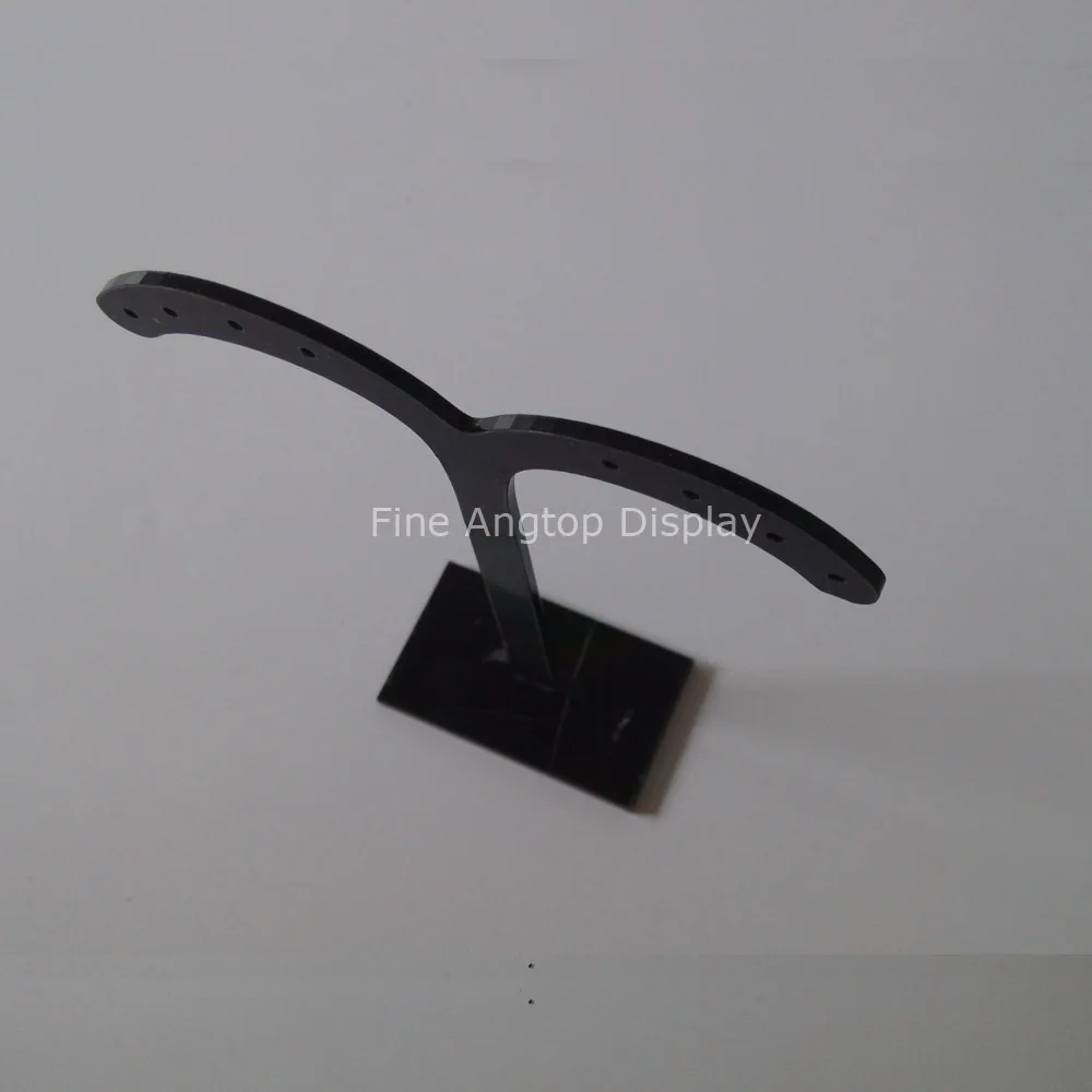 (1 комплект = 3 шт.) акриловый держатель для сережек из черного плексигласа полка