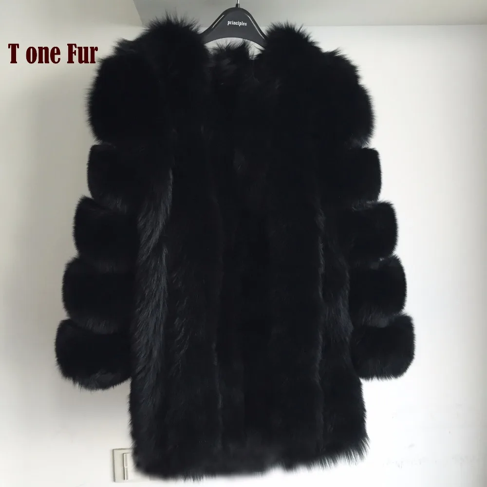 Винтажное длинное пальто с натуральным лисьим мехом теплая зимняя одежда опт и