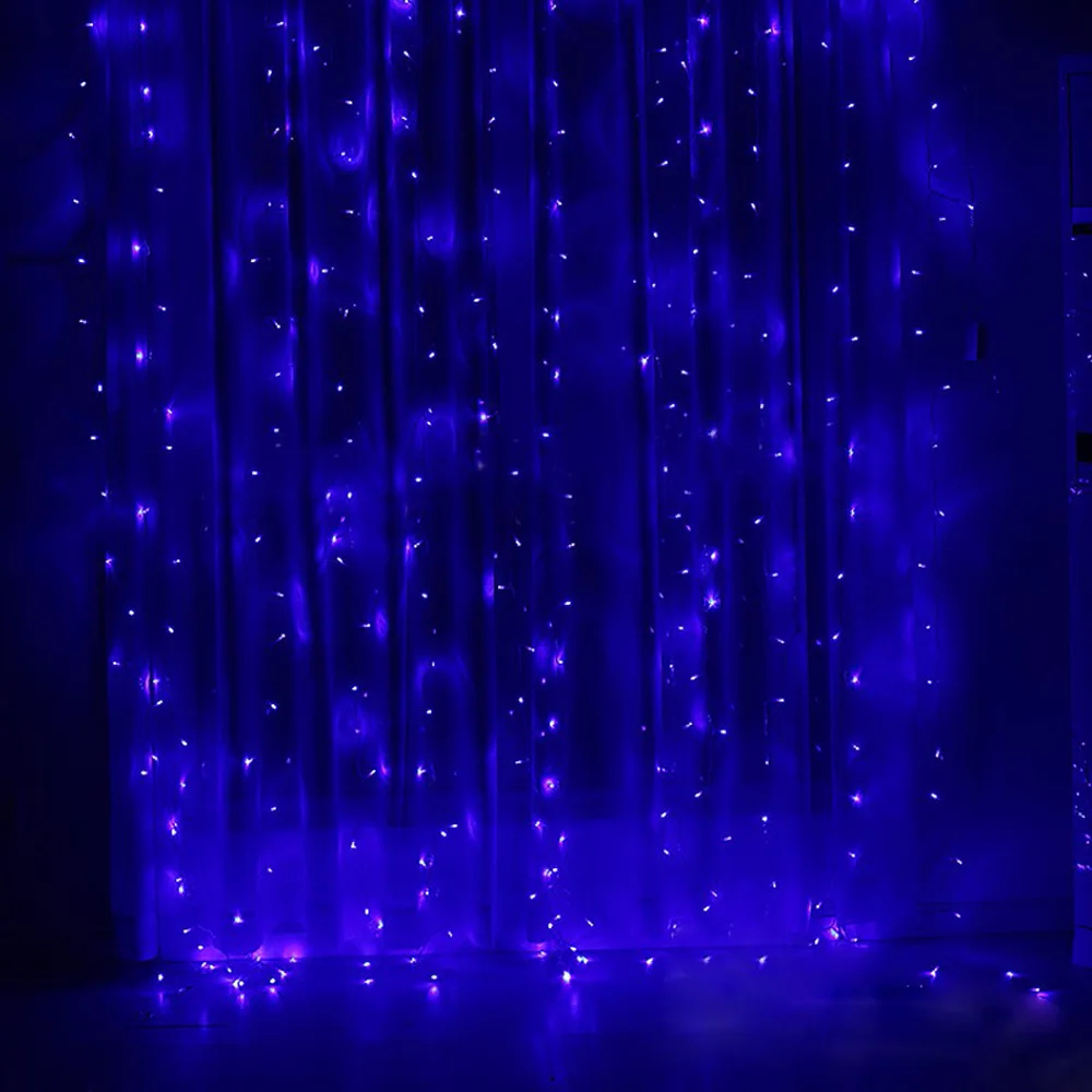 110 В/220 В 3*3 м 448LED Шторы фестиваль декоративный свет Рождественская елка фестиваль интерьера свет строка