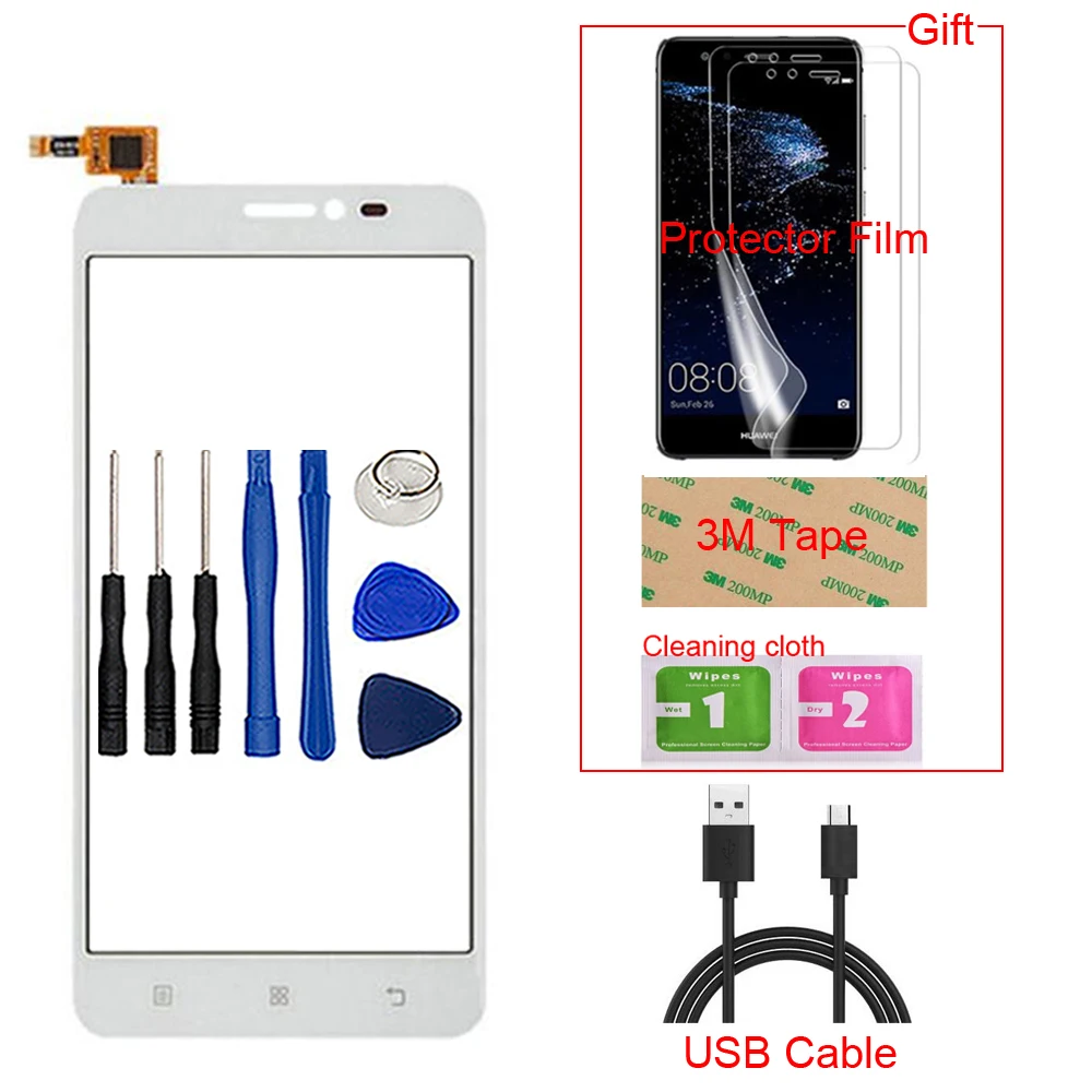 

5-дюймовый сенсорный экран для мобильного телефона Lenovo S850 S850T, сенсорный экран, стекло, дигитайзер, панель, объектив, датчик, инструменты, под...