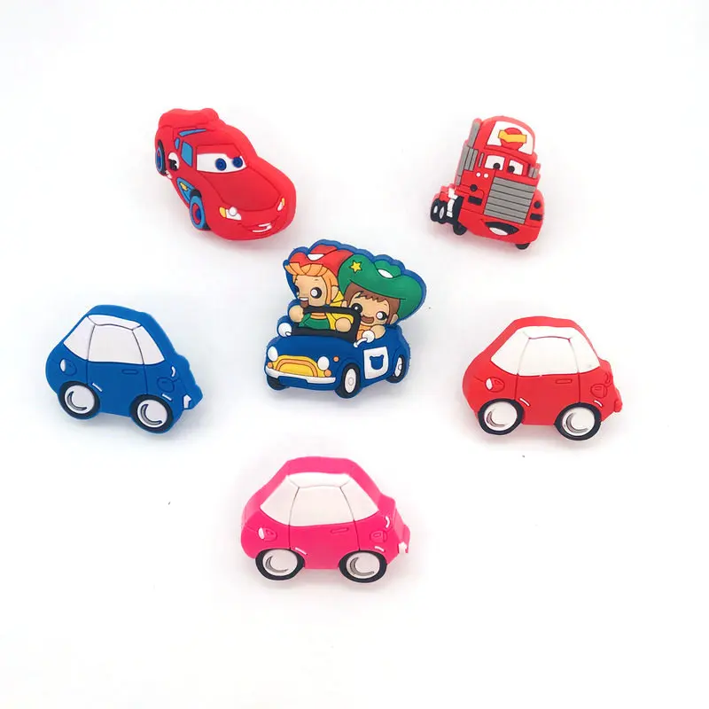 1pcs Cute Cartoon Car Drawer Pulls for Kids' Room PVC Safety Soft Pattern Door Cabinet Handles and Knobs | Обустройство дома